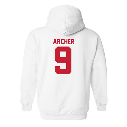 Utah - NCAA Football : Kane Archer - Replica Shersey Hooded Sweatshirt-1