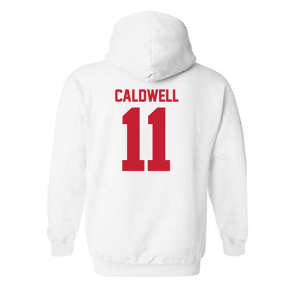 Utah - NCAA Football : Rock Caldwell - Replica Shersey Hooded Sweatshirt-1