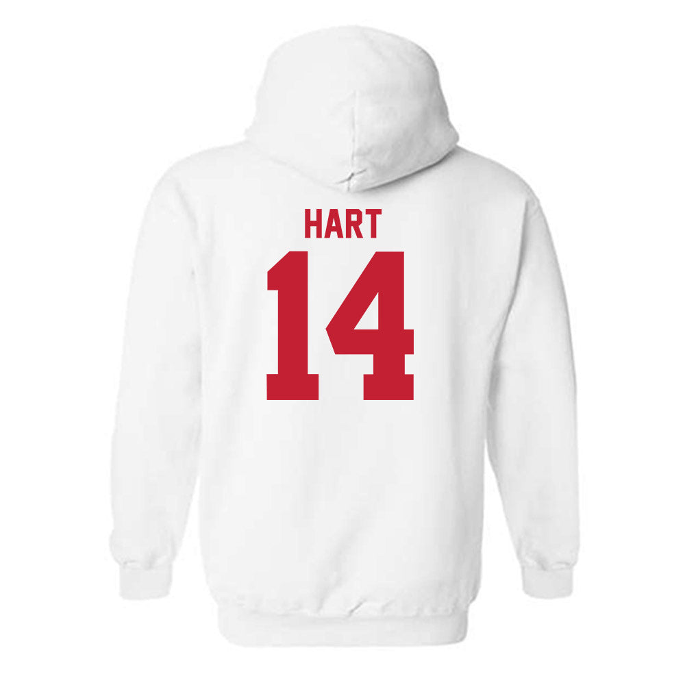 Utah - NCAA Football : JC Hart - Replica Shersey Hooded Sweatshirt-1