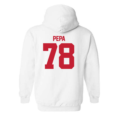Utah - NCAA Football : Taniela Pepa - Replica Shersey Hooded Sweatshirt-1