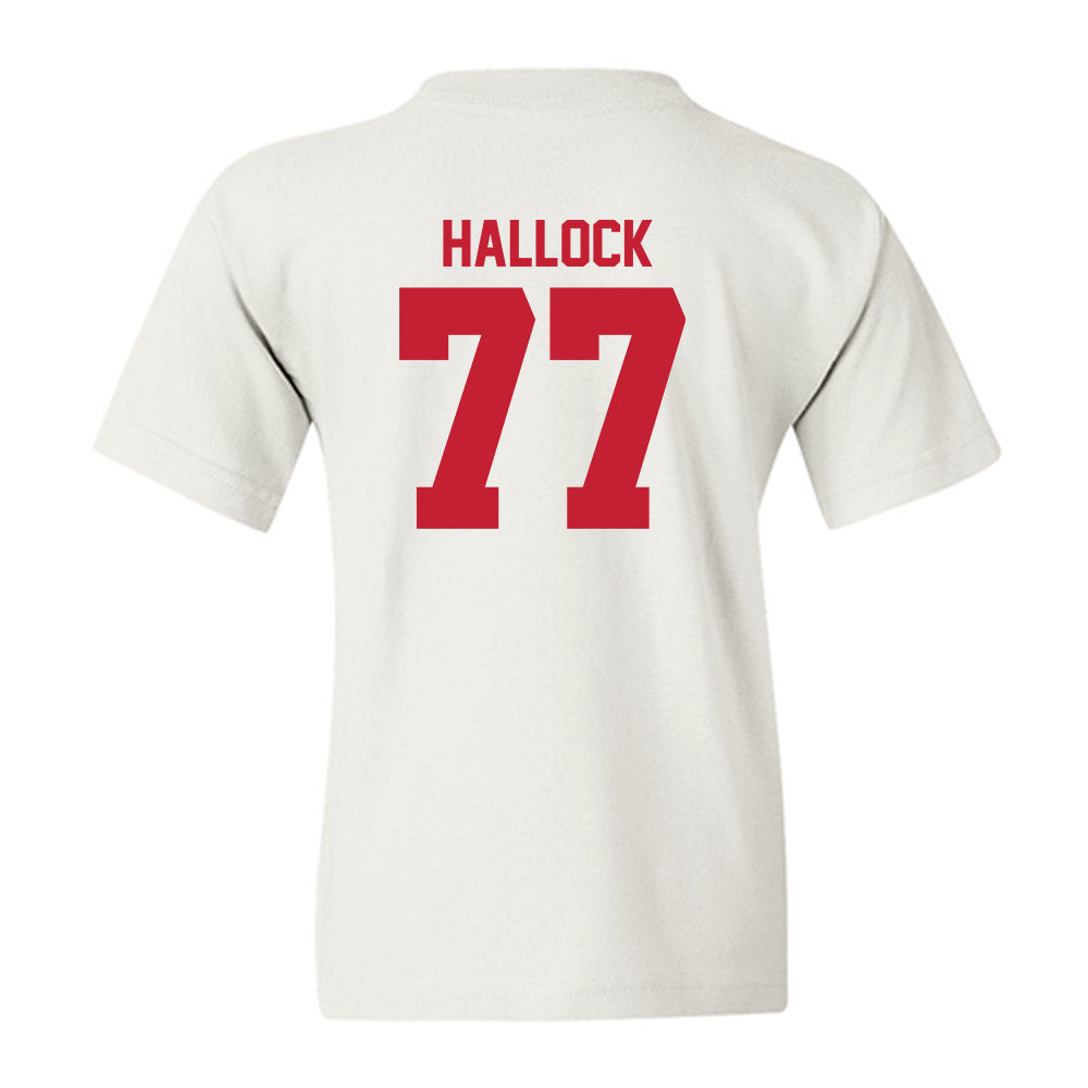 Utah - NCAA Football : Nick Hallock - Replica Shersey Youth T-Shirt-1