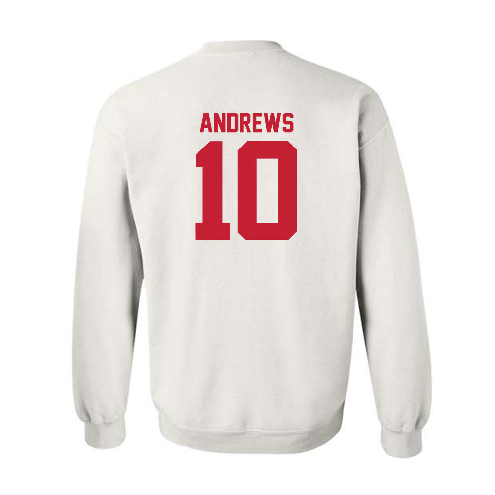 Utah - NCAA Football : Hunter Andrews - Replica Shersey Crewneck Sweatshirt-1