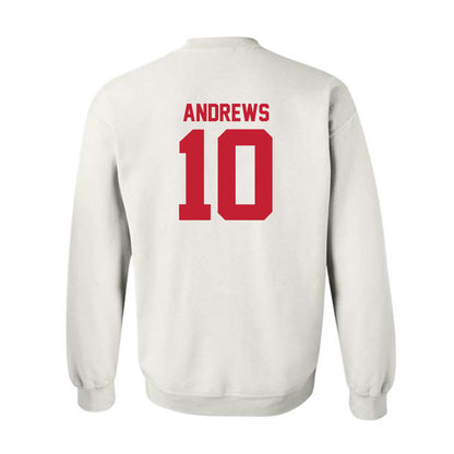 Utah - NCAA Football : Hunter Andrews - Replica Shersey Crewneck Sweatshirt-1
