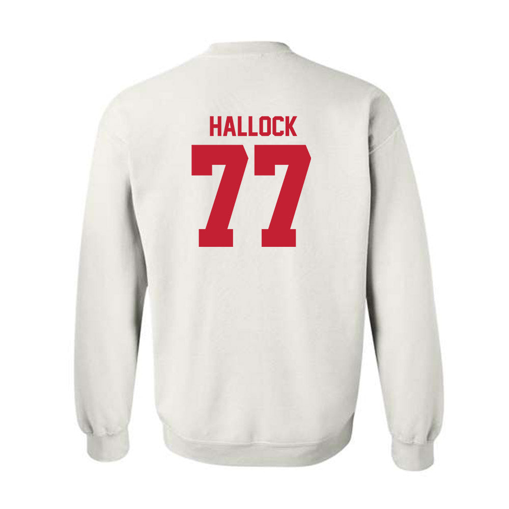 Utah - NCAA Football : Nick Hallock - Replica Shersey Crewneck Sweatshirt-1