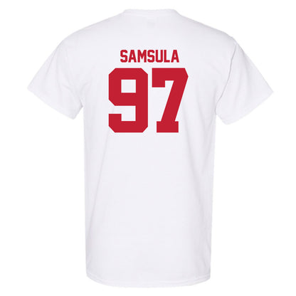 Utah - NCAA Football : Lucas Samsula - Replica Shersey T-Shirt-1