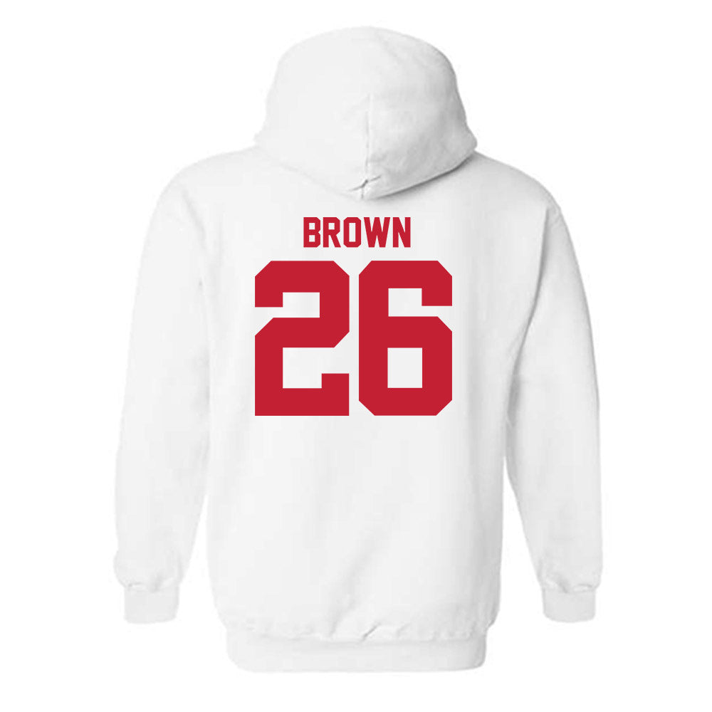 Utah - NCAA Football : Nicholas "Nick" Brown - Replica Shersey Hooded Sweatshirt-1