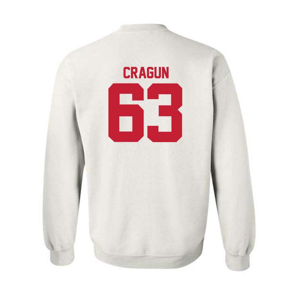 Utah - NCAA Football : Tanner Cragun - Replica Shersey Crewneck Sweatshirt-1