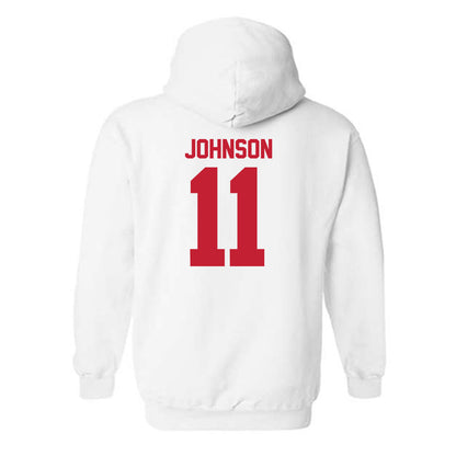 Utah - NCAA Football : Ricky Johnson - Replica Shersey Hooded Sweatshirt-1