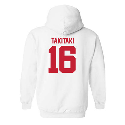 Utah - NCAA Football : Penisimani Takitaki - Replica Shersey Hooded Sweatshirt-1