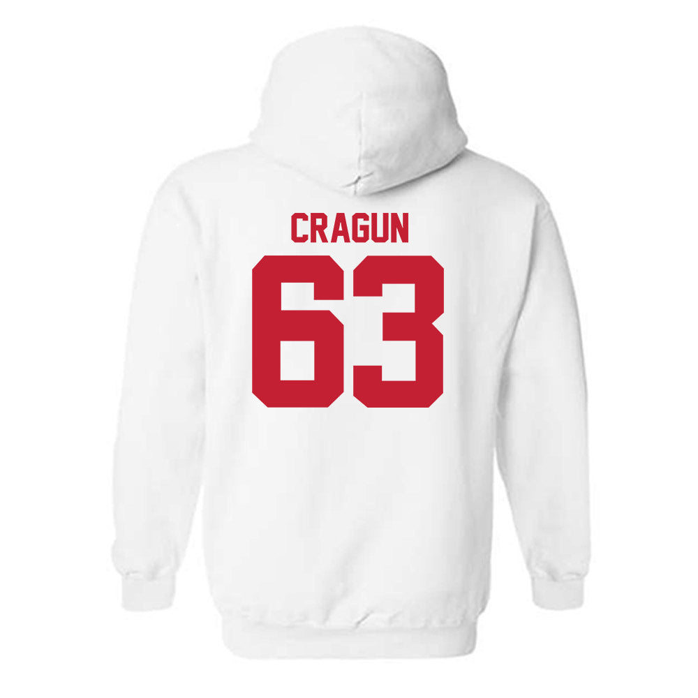 Utah - NCAA Football : Tanner Cragun - Replica Shersey Hooded Sweatshirt-1