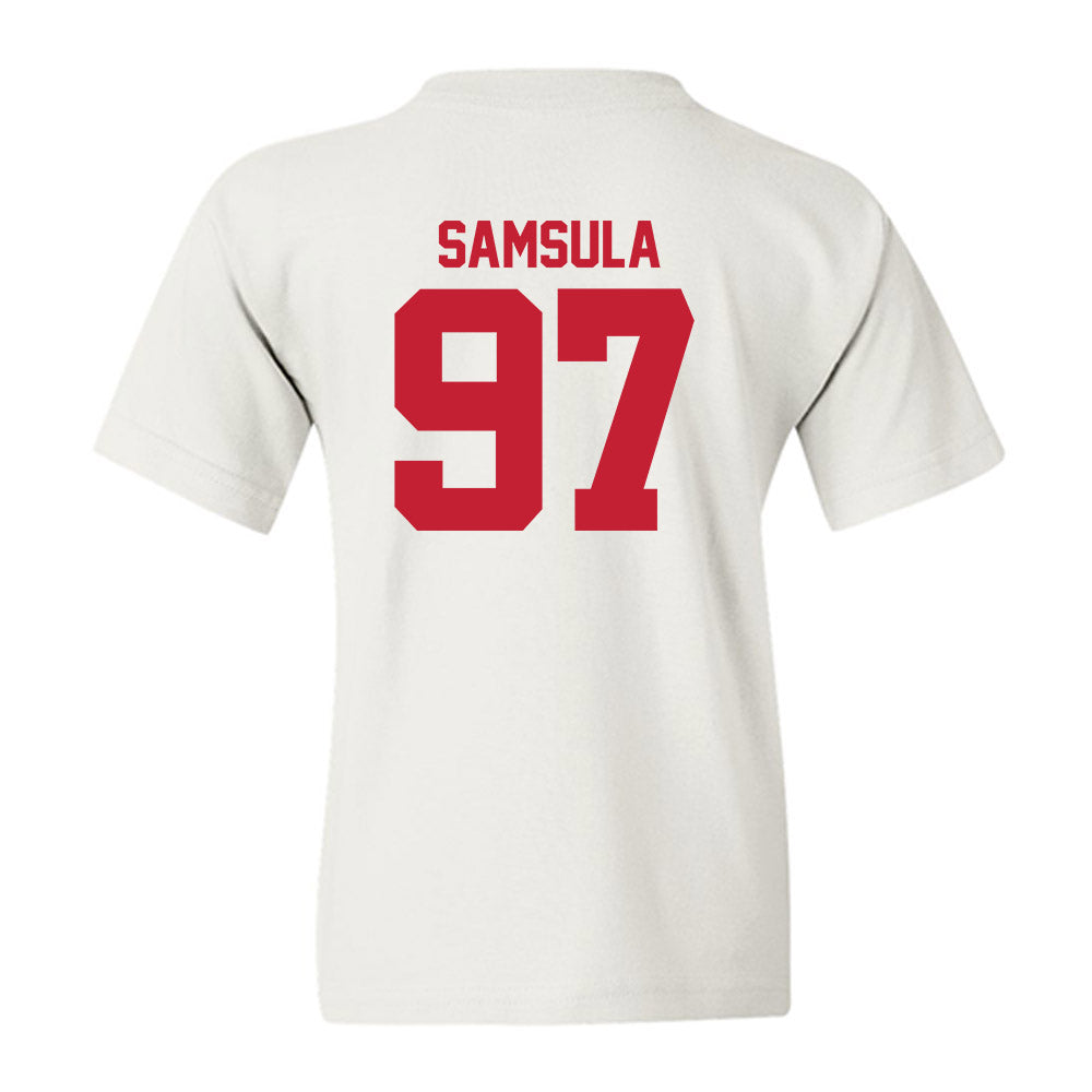 Utah - NCAA Football : Lucas Samsula - Replica Shersey Youth T-Shirt-1