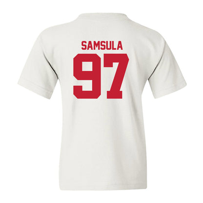 Utah - NCAA Football : Lucas Samsula - Replica Shersey Youth T-Shirt-1