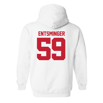 Utah - NCAA Football : Devin Entsminger - Replica Shersey Hooded Sweatshirt-1
