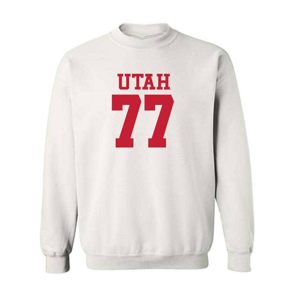 Utah - NCAA Football : Nick Hallock - Replica Shersey Crewneck Sweatshirt-0