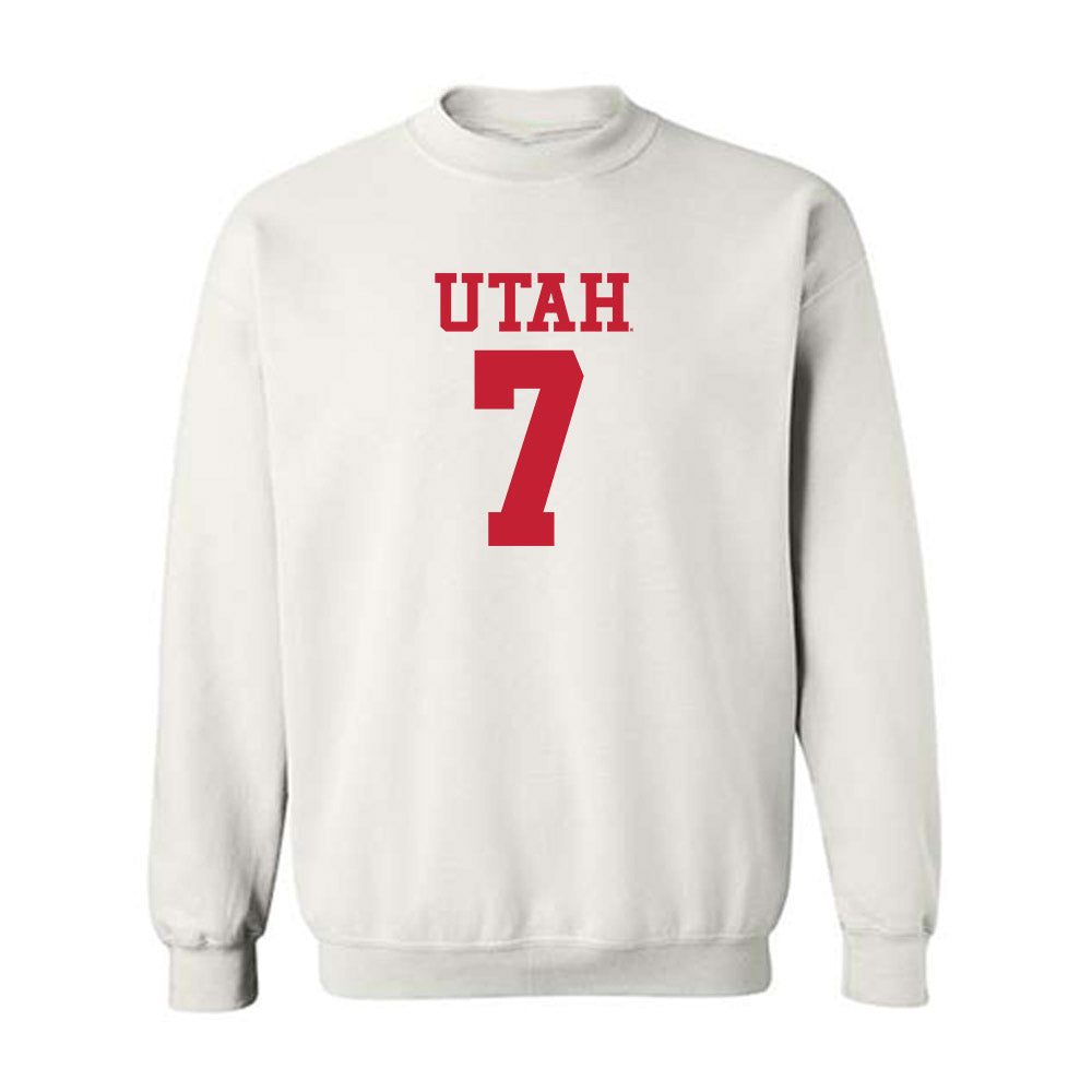 Utah - NCAA Football : Braden Pegan - Replica Shersey Crewneck Sweatshirt-0