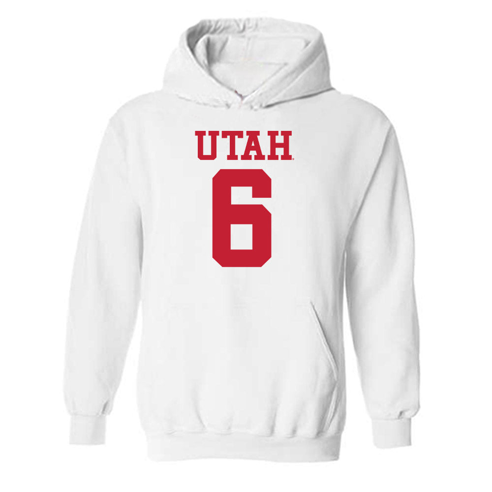 Utah - NCAA Football : Daidren Zipperer - Replica Shersey Hooded Sweatshirt-0
