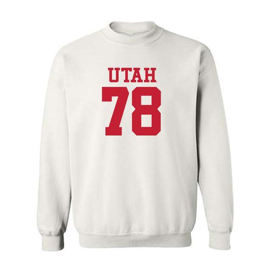 Utah - NCAA Football : Taniela Pepa - Replica Shersey Crewneck Sweatshirt-0