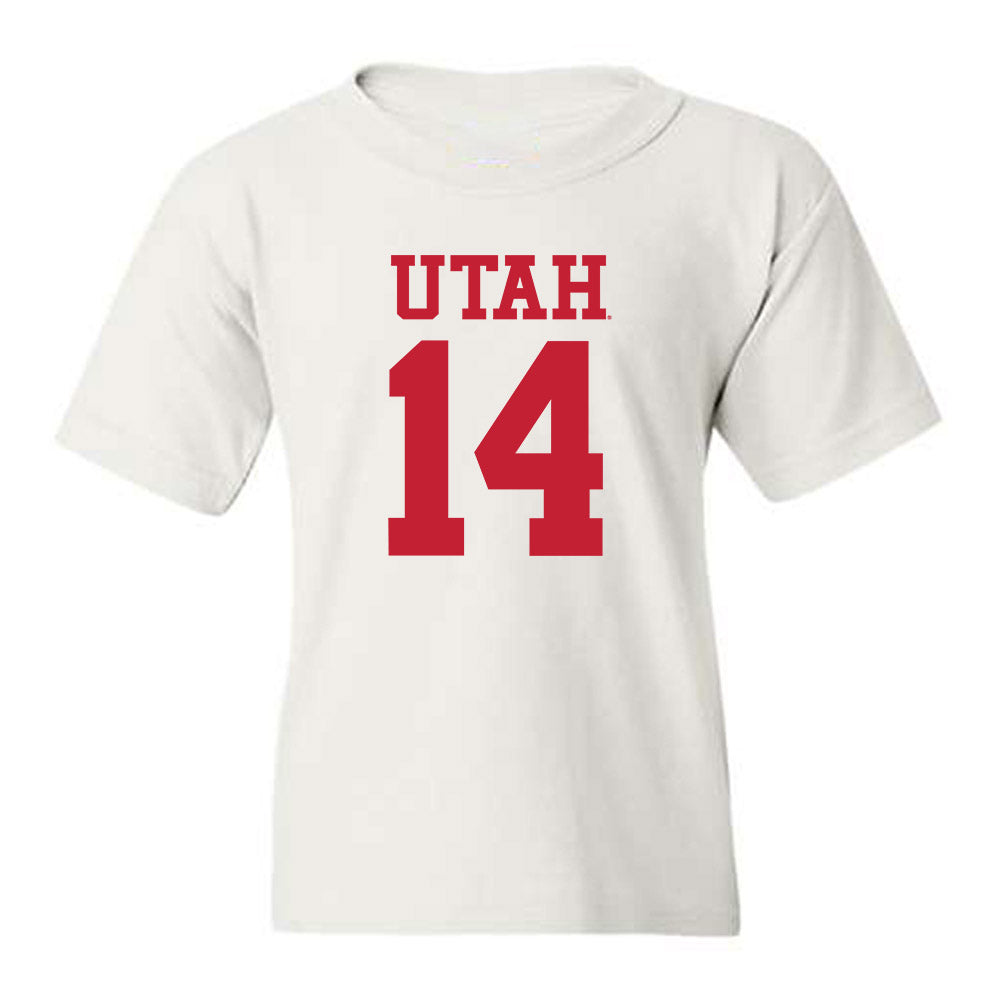 Utah - NCAA Football : JC Hart - Replica Shersey Youth T-Shirt-0