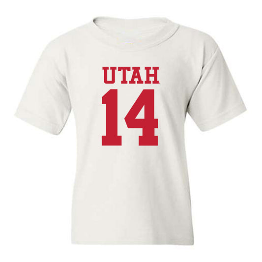 Utah - NCAA Football : JC Hart - Replica Shersey Youth T-Shirt-0