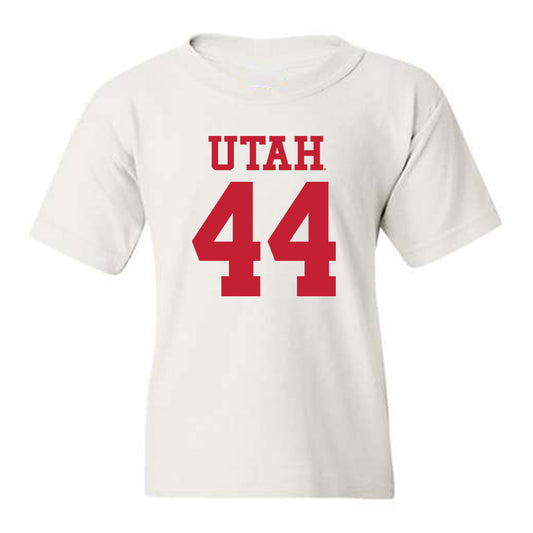 Utah - NCAA Football : Logan Castor - Replica Shersey Youth T-Shirt-0