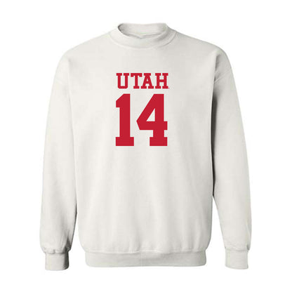 Utah - NCAA Football : JC Hart - Replica Shersey Crewneck Sweatshirt-0