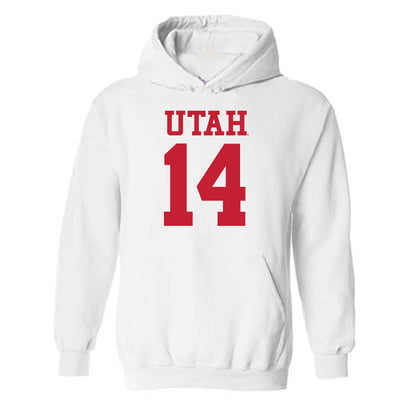 Utah - NCAA Football : JC Hart - Replica Shersey Hooded Sweatshirt-0
