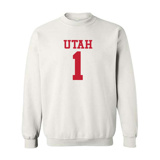 Utah - NCAA Football : Wayshawn Parker - Replica Shersey Crewneck Sweatshirt-0