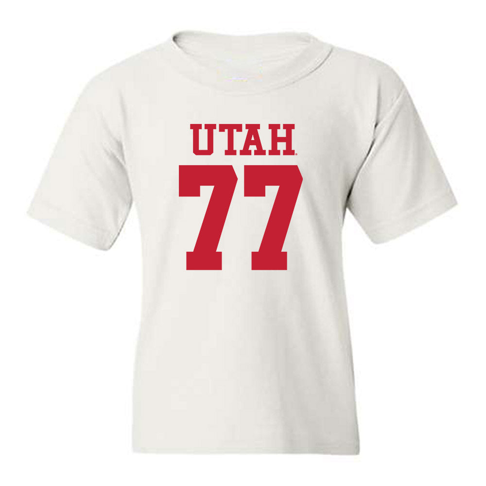 Utah - NCAA Football : Nick Hallock - Replica Shersey Youth T-Shirt-0