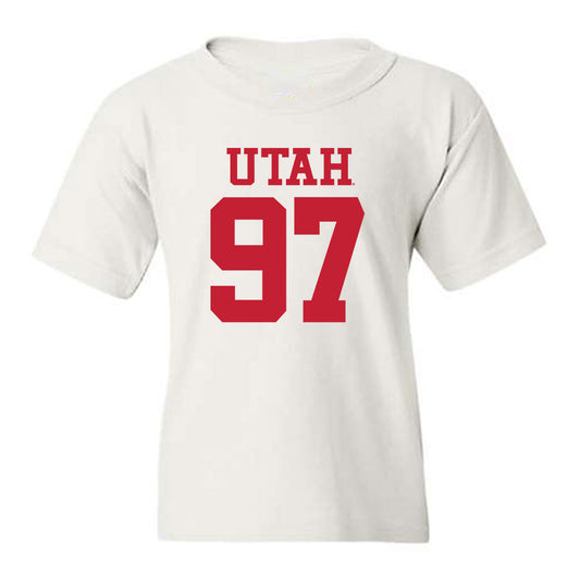 Utah - NCAA Football : Lucas Samsula - Replica Shersey Youth T-Shirt-0