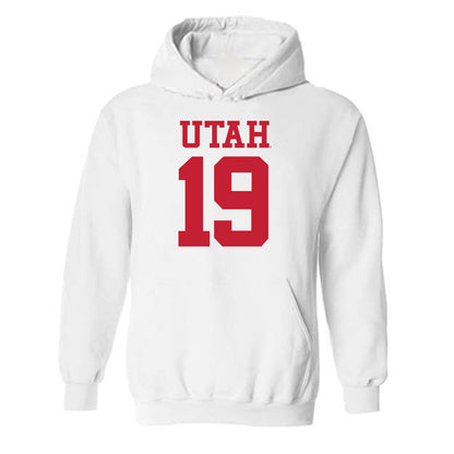 Utah - NCAA Football : James Chenault - Replica Shersey Hooded Sweatshirt-0
