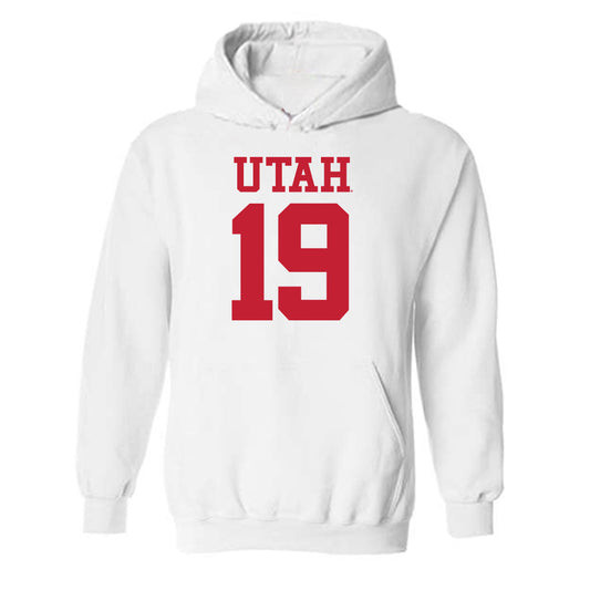 Utah - NCAA Football : James Chenault - Replica Shersey Hooded Sweatshirt-0