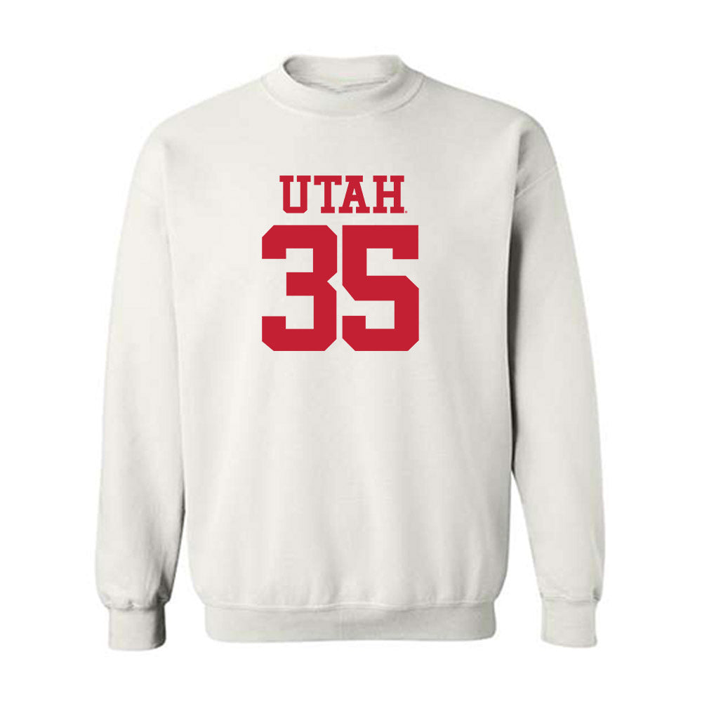 Utah - NCAA Football : Preston Pitts - Replica Shersey Crewneck Sweatshirt-0