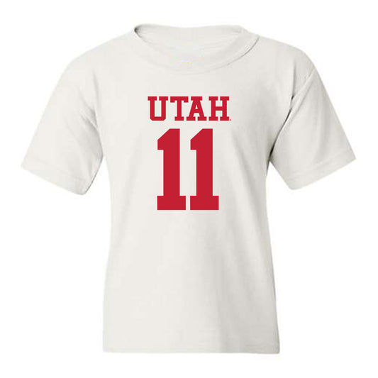 Utah - NCAA Football : Rock Caldwell - Replica Shersey Youth T-Shirt-0