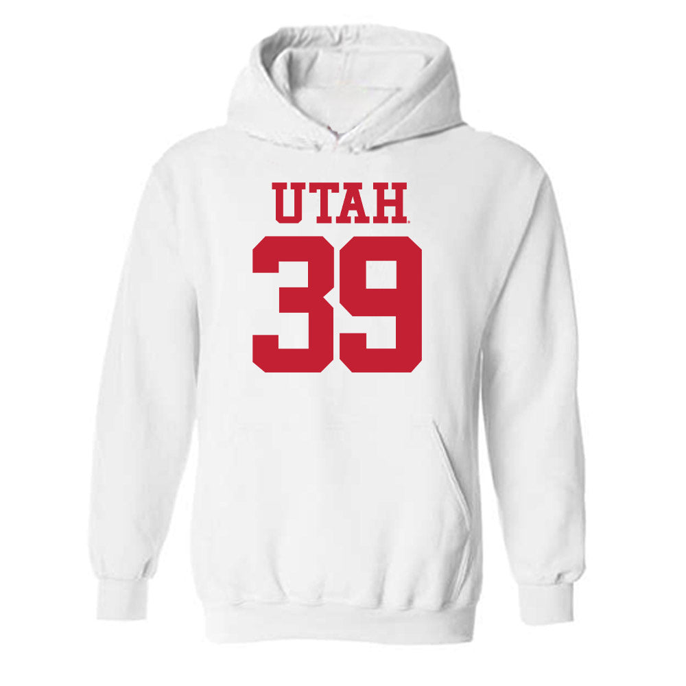 Utah - NCAA Football : Cooper Swasey - Replica Shersey Hooded Sweatshirt-0