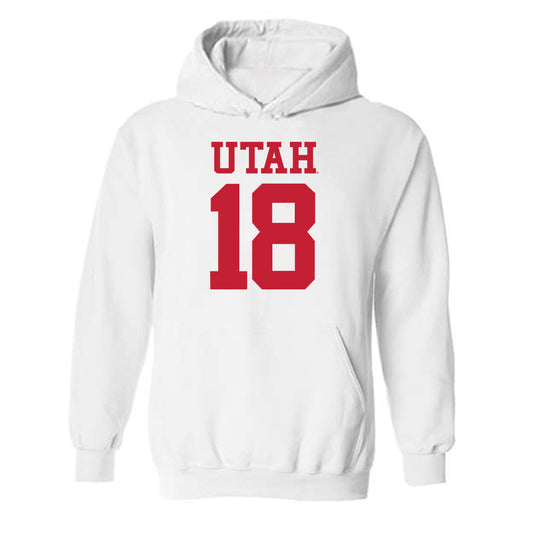 Utah - NCAA Football : Earl Parker - Replica Shersey Hooded Sweatshirt-0