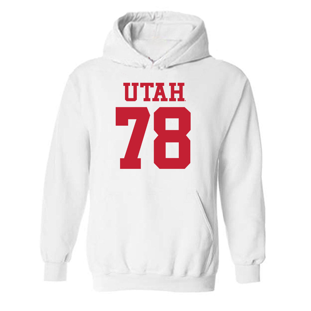 Utah - NCAA Football : Taniela Pepa - Replica Shersey Hooded Sweatshirt-0