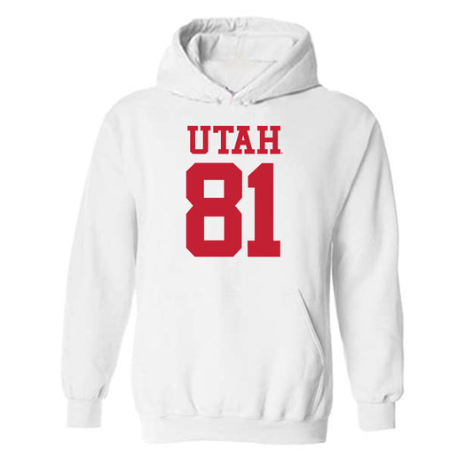 Utah - NCAA Football : Bear Fisher - Replica Shersey Hooded Sweatshirt-0