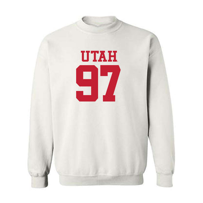 Utah - NCAA Football : Lucas Samsula - Replica Shersey Crewneck Sweatshirt-0