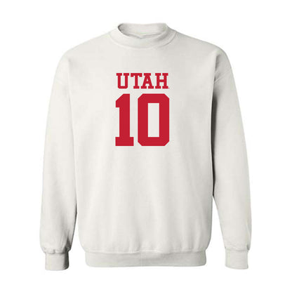 Utah - NCAA Football : Hunter Andrews - Replica Shersey Crewneck Sweatshirt-0