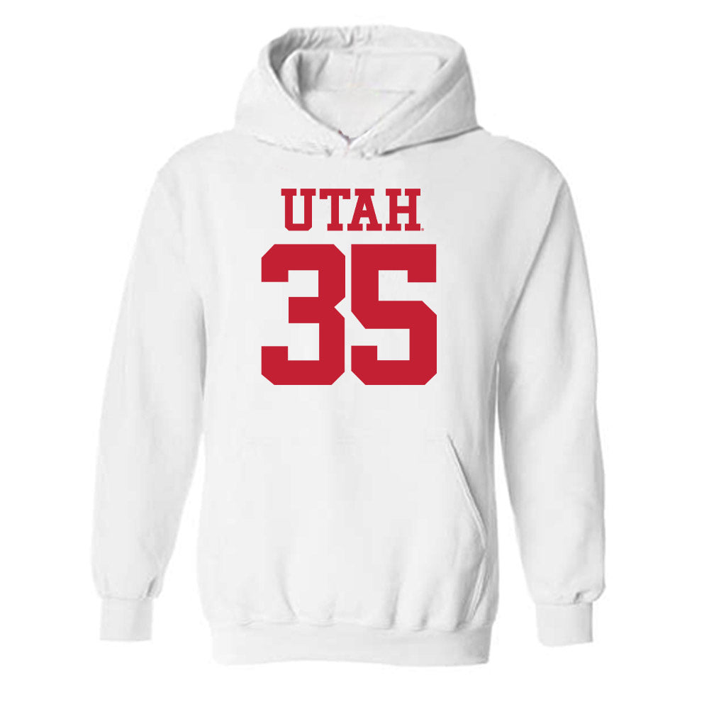 Utah - NCAA Football : Preston Pitts - Replica Shersey Hooded Sweatshirt-0