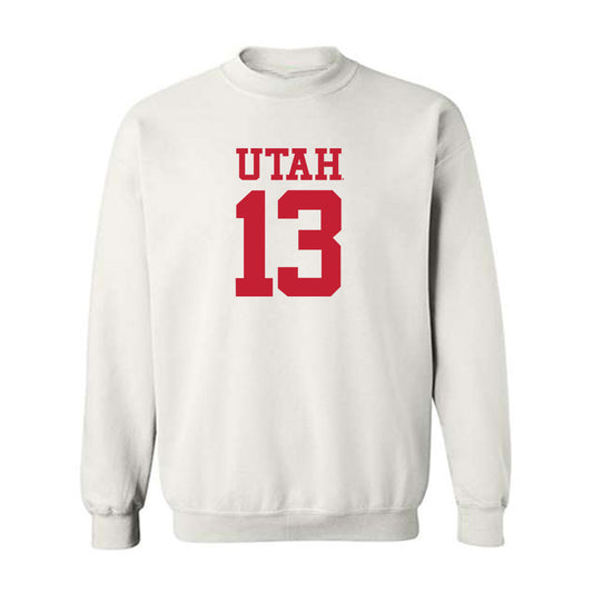 Utah - NCAA Football : Elijah Reed - Replica Shersey Crewneck Sweatshirt-0
