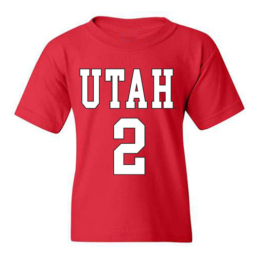 Utah - NCAA Women's Basketball : La Sneed - Replica Shersey Youth T-Shirt-0