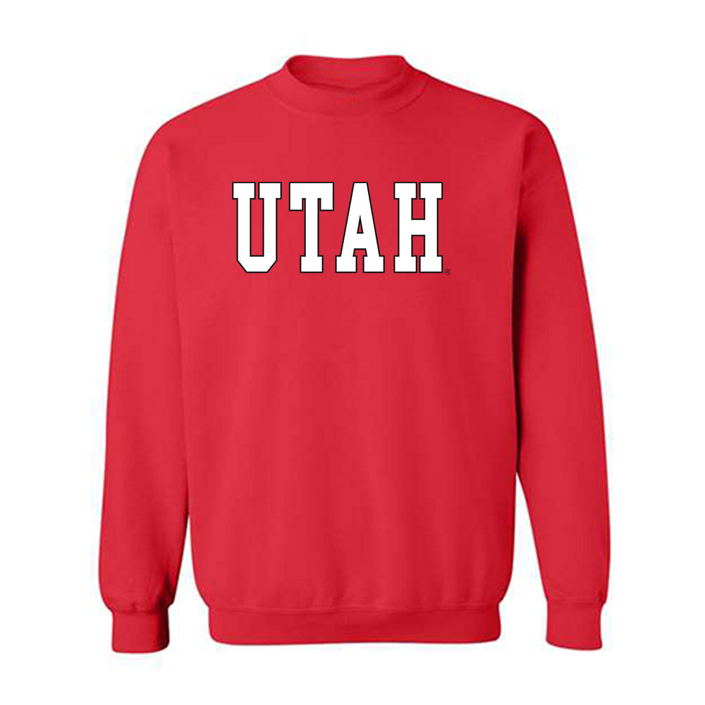 Utah - NCAA Men's Basketball : Malek Gomma - Replica Shersey Crewneck Sweatshirt-0