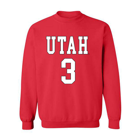 Utah - NCAA Men's Basketball : Don McHenry - Replica Shersey Crewneck Sweatshirt-0
