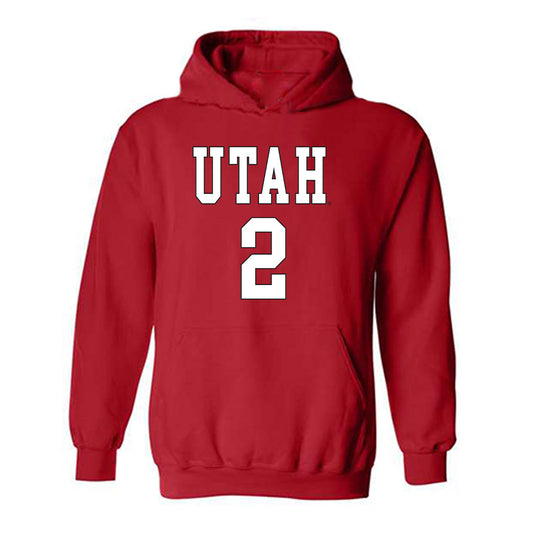 Utah - NCAA Women's Basketball : Lena Girardi - Replica Shersey Hooded Sweatshirt-0