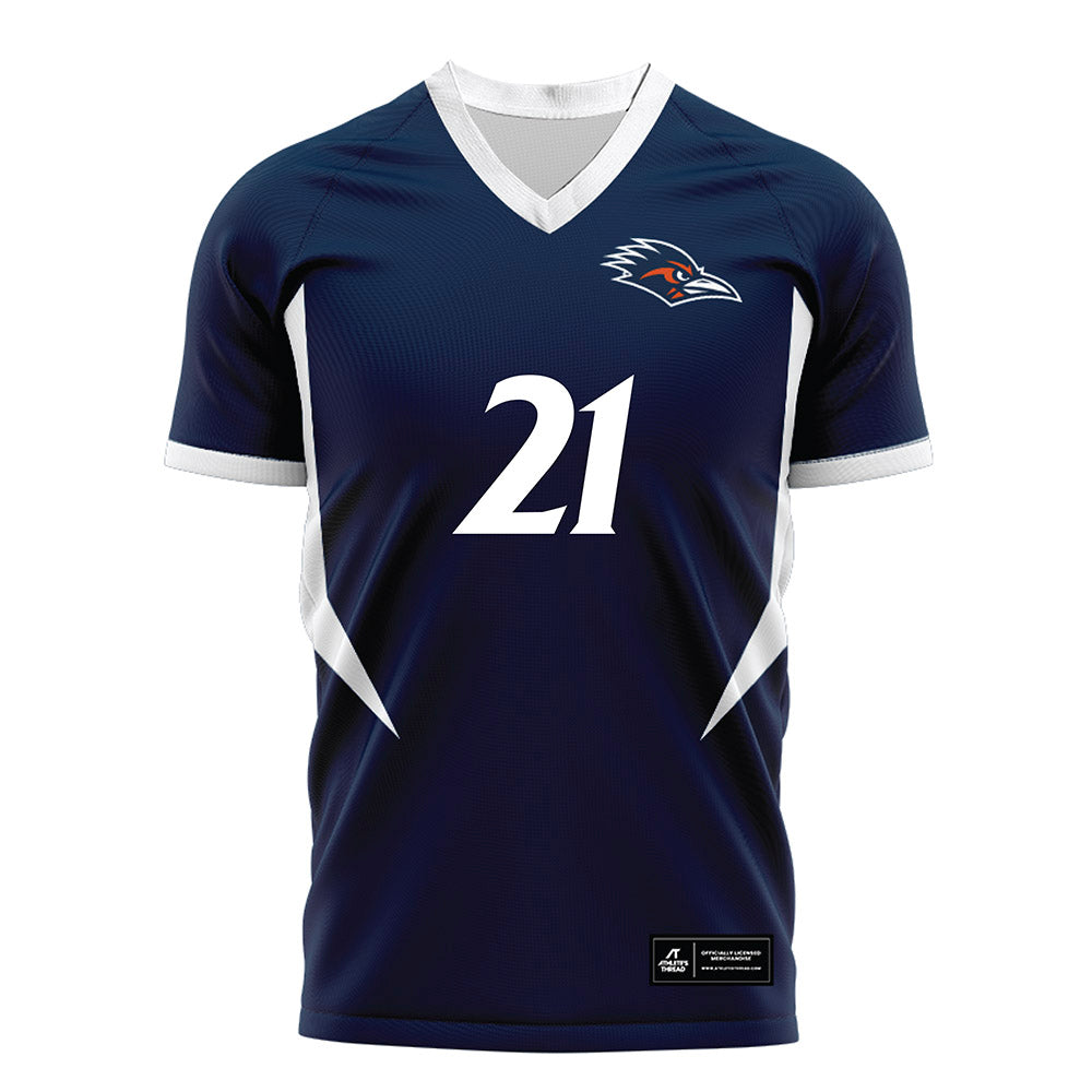 UTSA - NCAA Women's Soccer : Caroline Pelkofski - Navy Soccer Jersey-0