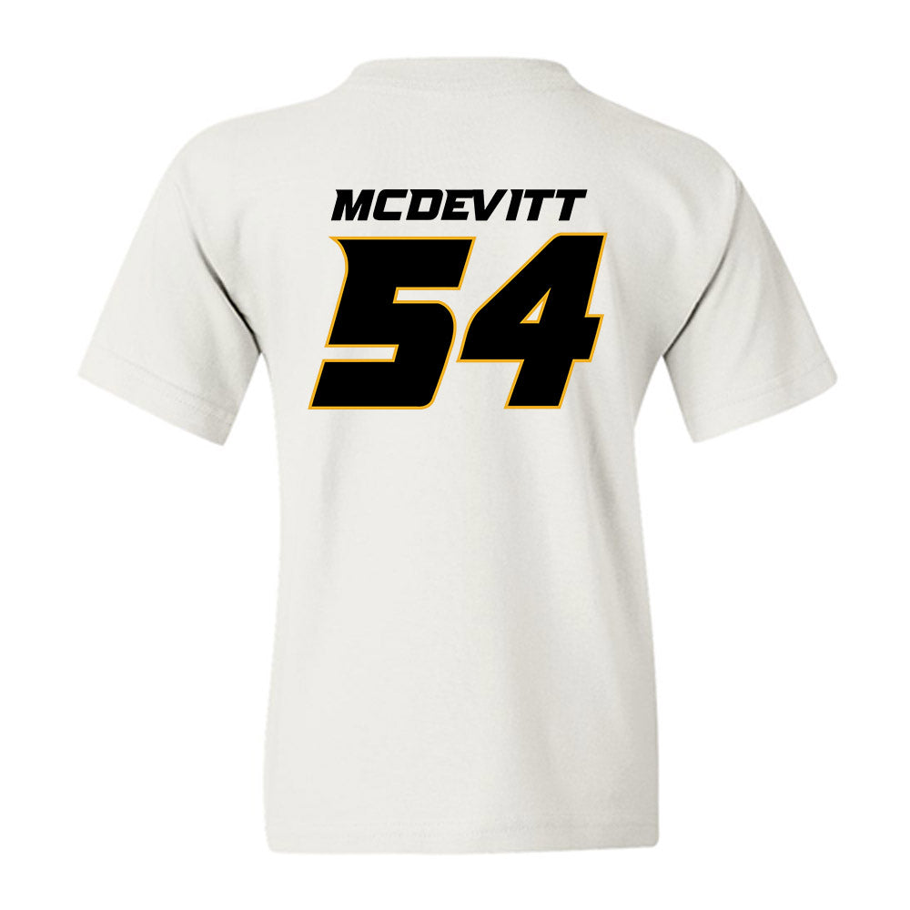Missouri - NCAA Baseball : Josh McDevitt - Replica Shersey Youth T-Shirt-1