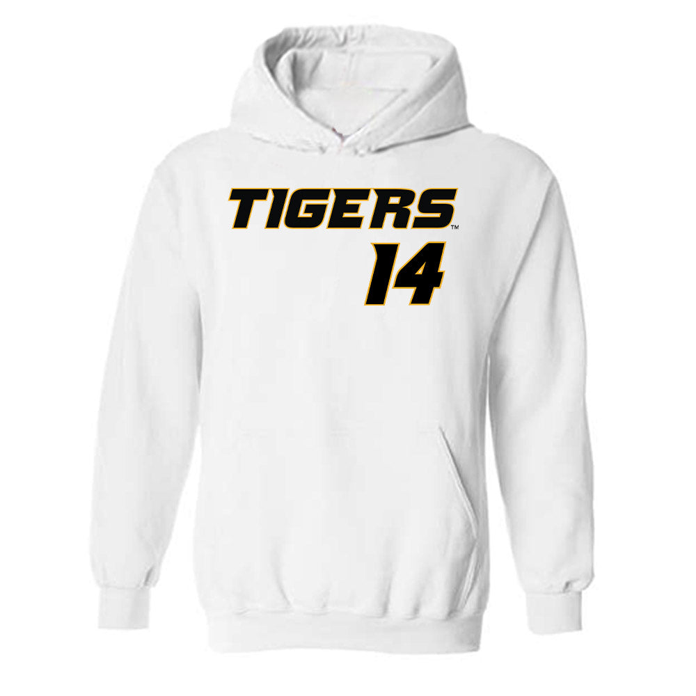 Missouri - NCAA Baseball : Isaiah Frost - Replica Shersey Hooded Sweatshirt-0