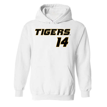 Missouri - NCAA Baseball : Isaiah Frost - Replica Shersey Hooded Sweatshirt-0