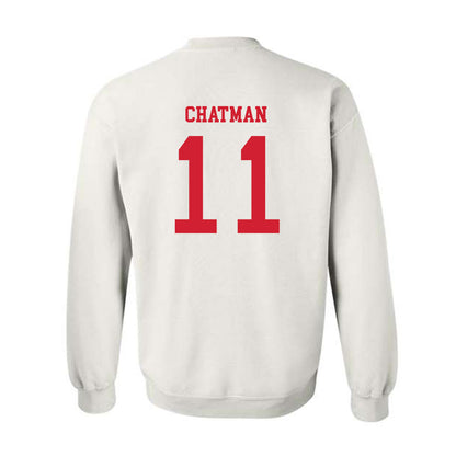 Utah - NCAA Men's Basketball : Taison Chatman - Replica Shersey Crewneck Sweatshirt-1